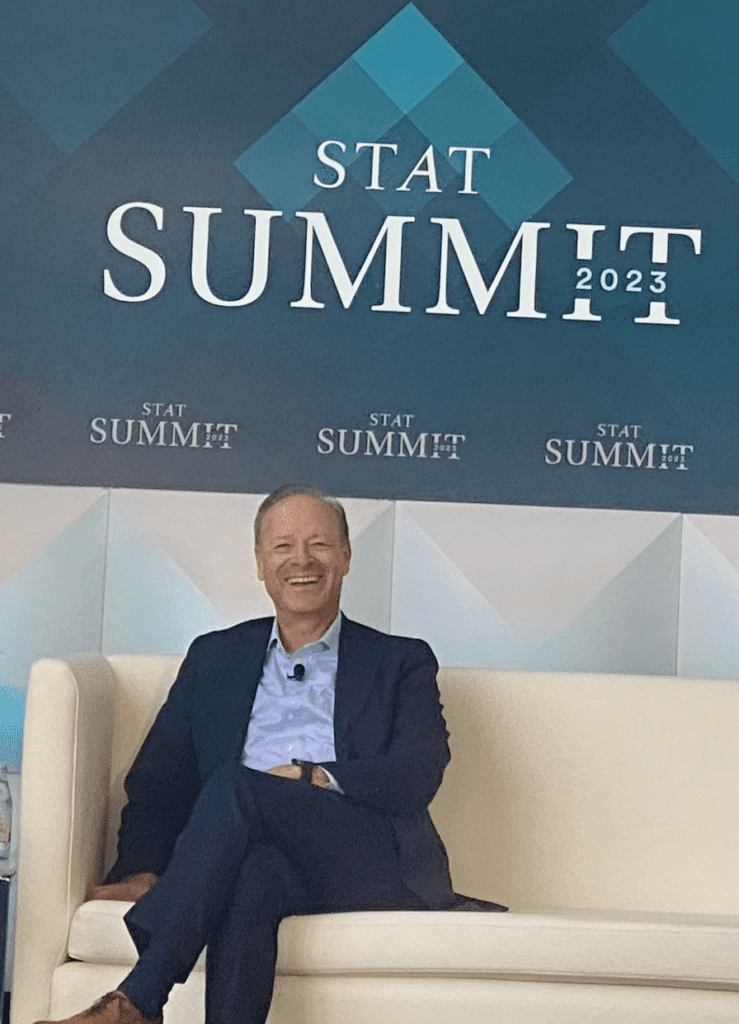 Picture of Biogen CEO Christopher Viehbacher at the 2023 STAT Summit